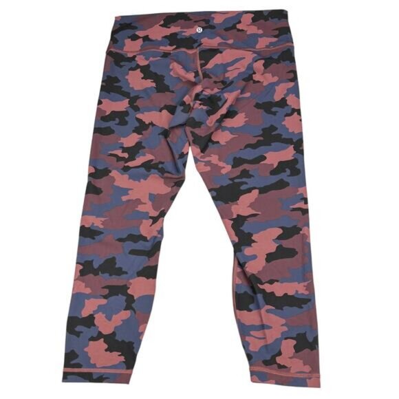 Lululemon Wunder Under High-Rise Tight 25" In Heritage 365 Camo Smoky Red Night - Picture 5 of 7